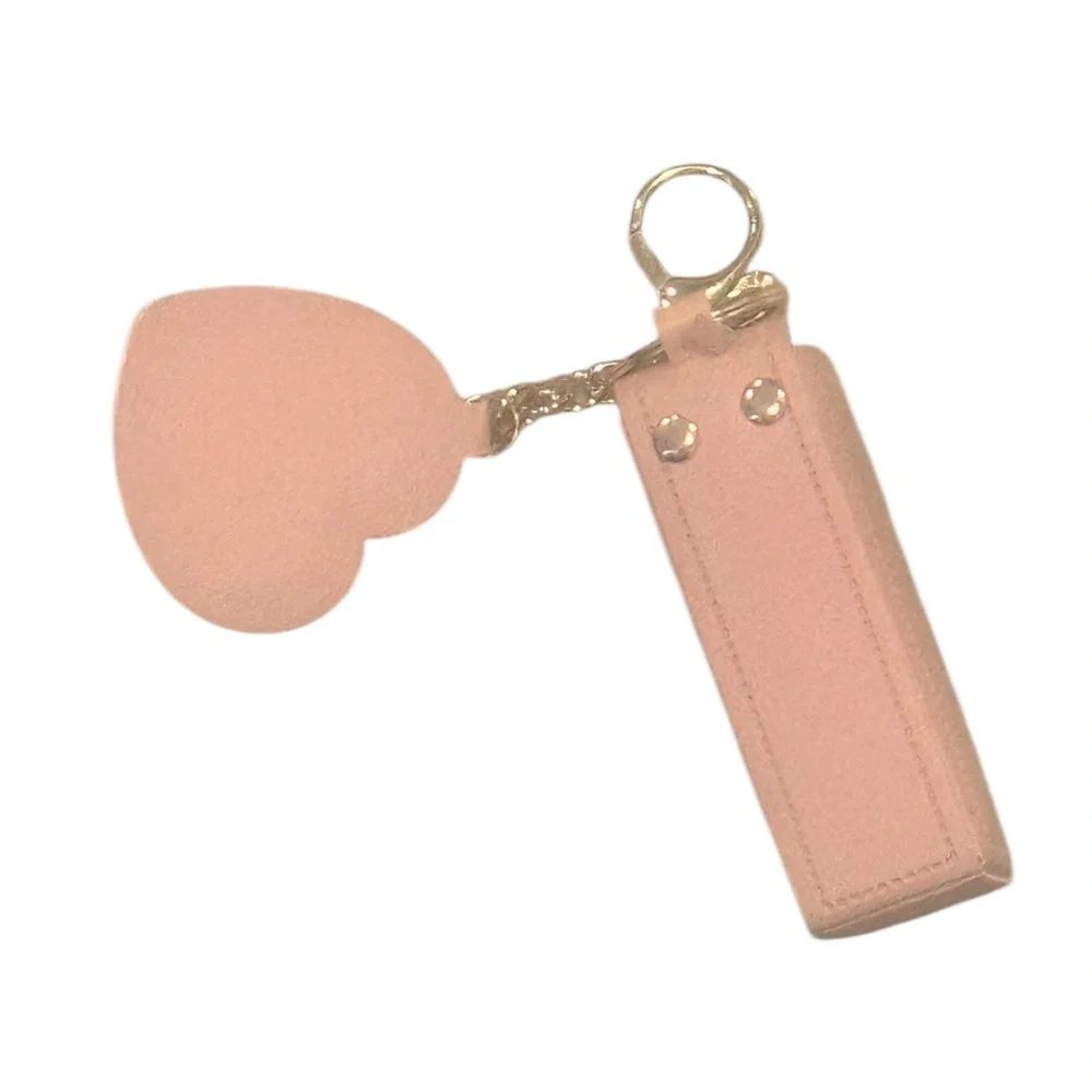 EOS SPF 15 Pineapple Coconut Lip Balm + Pink Heart Keychain Gift Set NWT